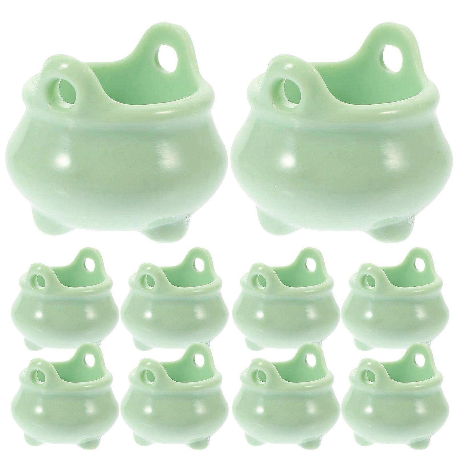 10Pcs Miniature Witch Cauldron Mini Cauldron Model Halloween Mini Cauldron Kettles