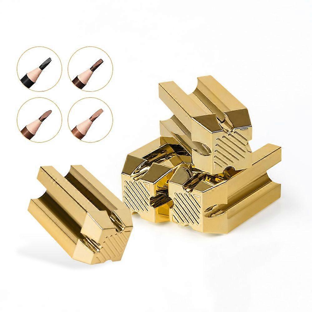 2pcs Eyebrow Pencil Sharpener Auxiliary Tool: Multi-Angle Cosmetic Sharpener Slot Tool - Precise Tip Refining Assistant for Eyebrow Eyeliner & Lip Pen