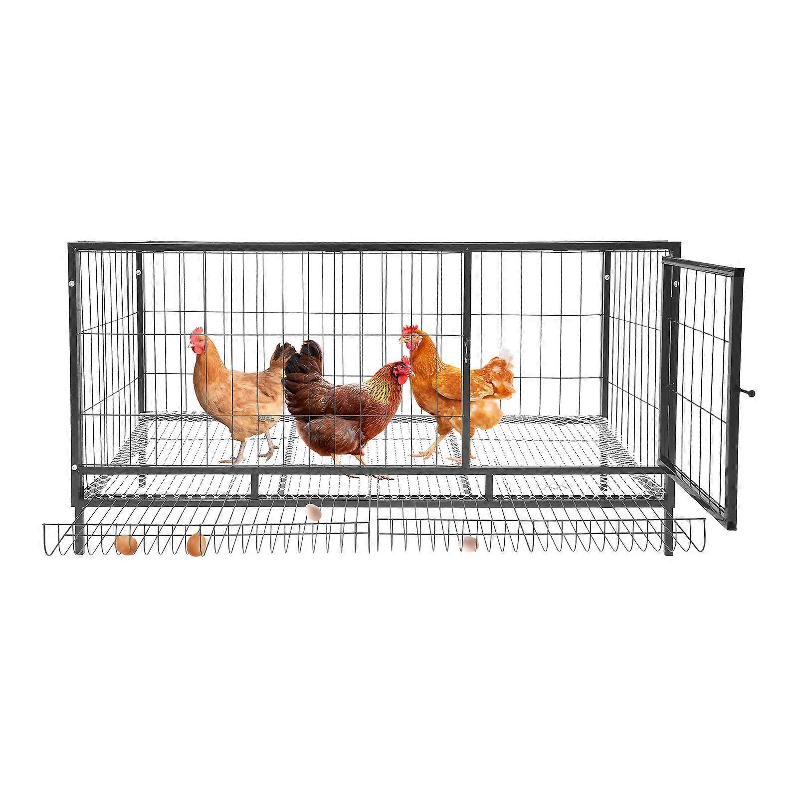 Indoor Outdoor Chicken Coop Chicken Enclosure with Automatic Egg Collection