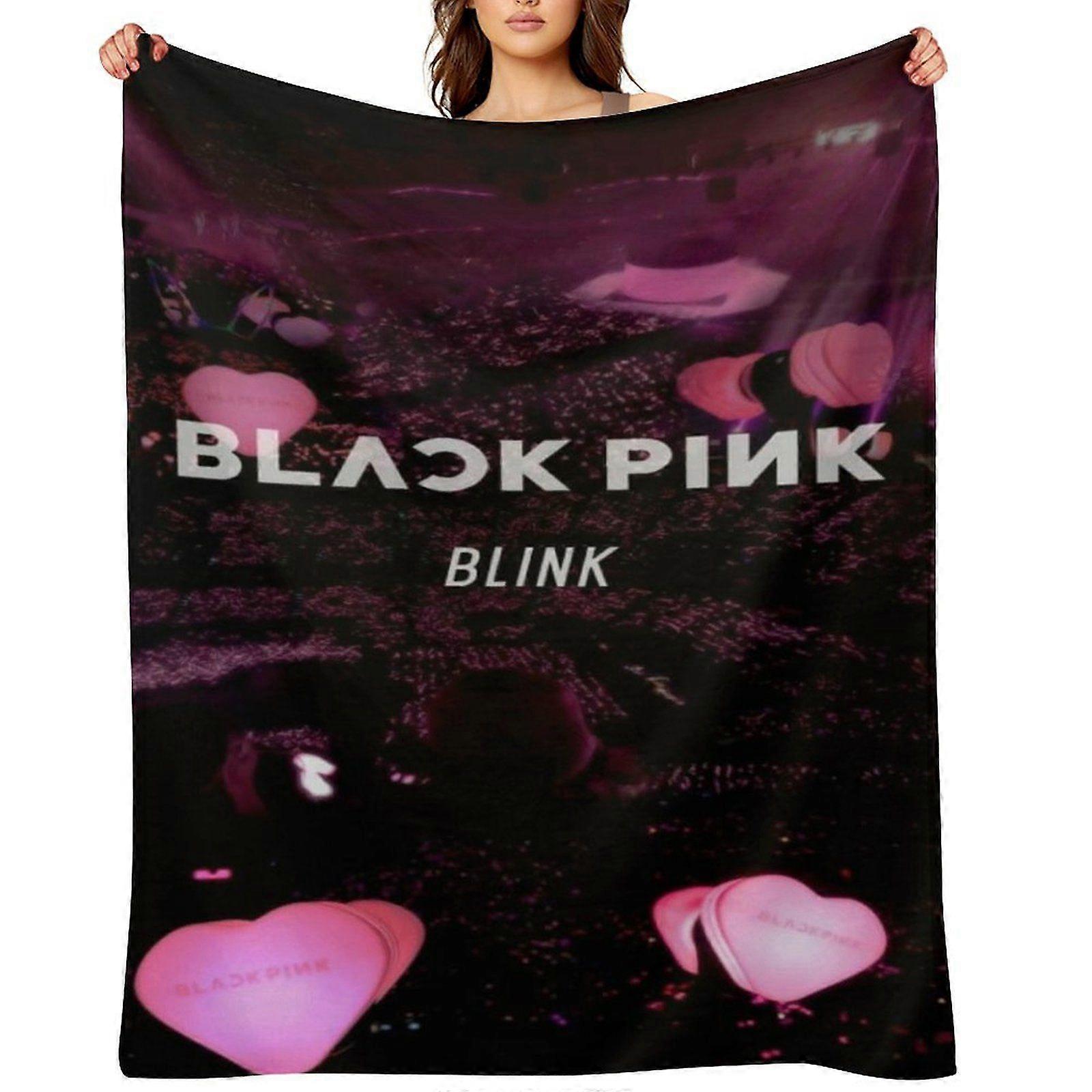 BLACKPINK رمي بطانية هدية ، بطانية من الفانيلا ، مناسبة للرجال والنساء ، مناسبة لجميع الفصول ، بطانية دافئة ، ديكور منزلي (252) 125x100 سم