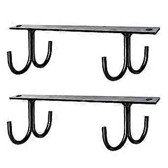 2Pcs Cup Holder Easy Installation under Cabinet Mug Hooks Space Saving Cup Hanging Hooks for Home Kitchen Jikaixiang