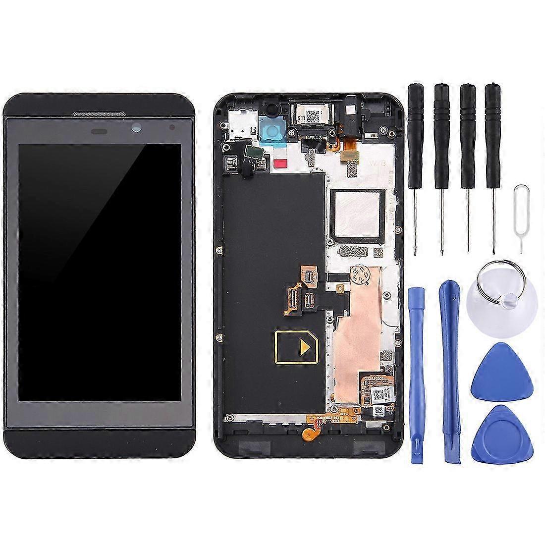 2025 LCD Screen and Digitizer Full Assembly with Frame for BlackBerry Z10 4G