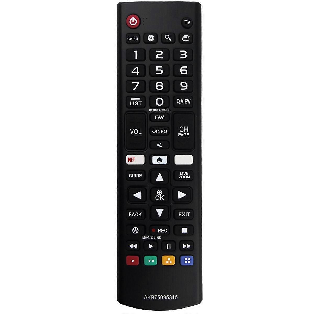Replace AKB75095315 Remote for LCD TV 43UH6030 43UH6100 32LJ600B 43LJ5500 49LJPU300750 50UK6300BUB 5