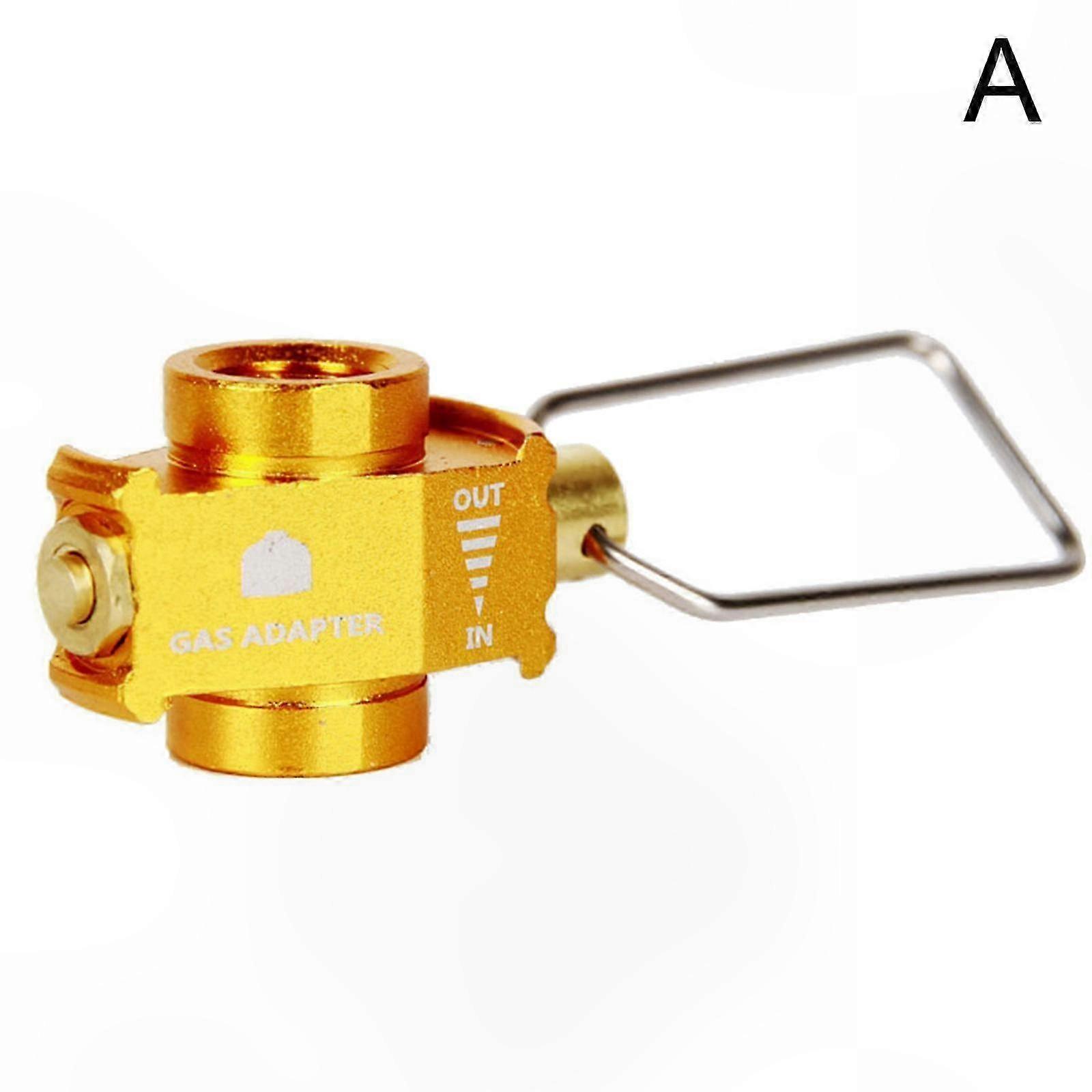 Portable Gas Refill Adapter for Camping Stoves and Canisters with Connector Valve