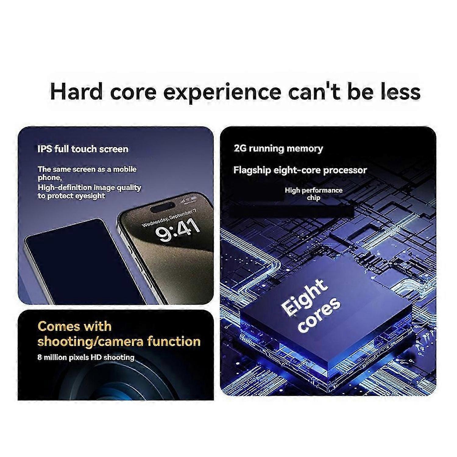 Multifunctional MP4 MP3 Player WiFi Bluetooth 5.0 Portable Audio Device Touch Operation