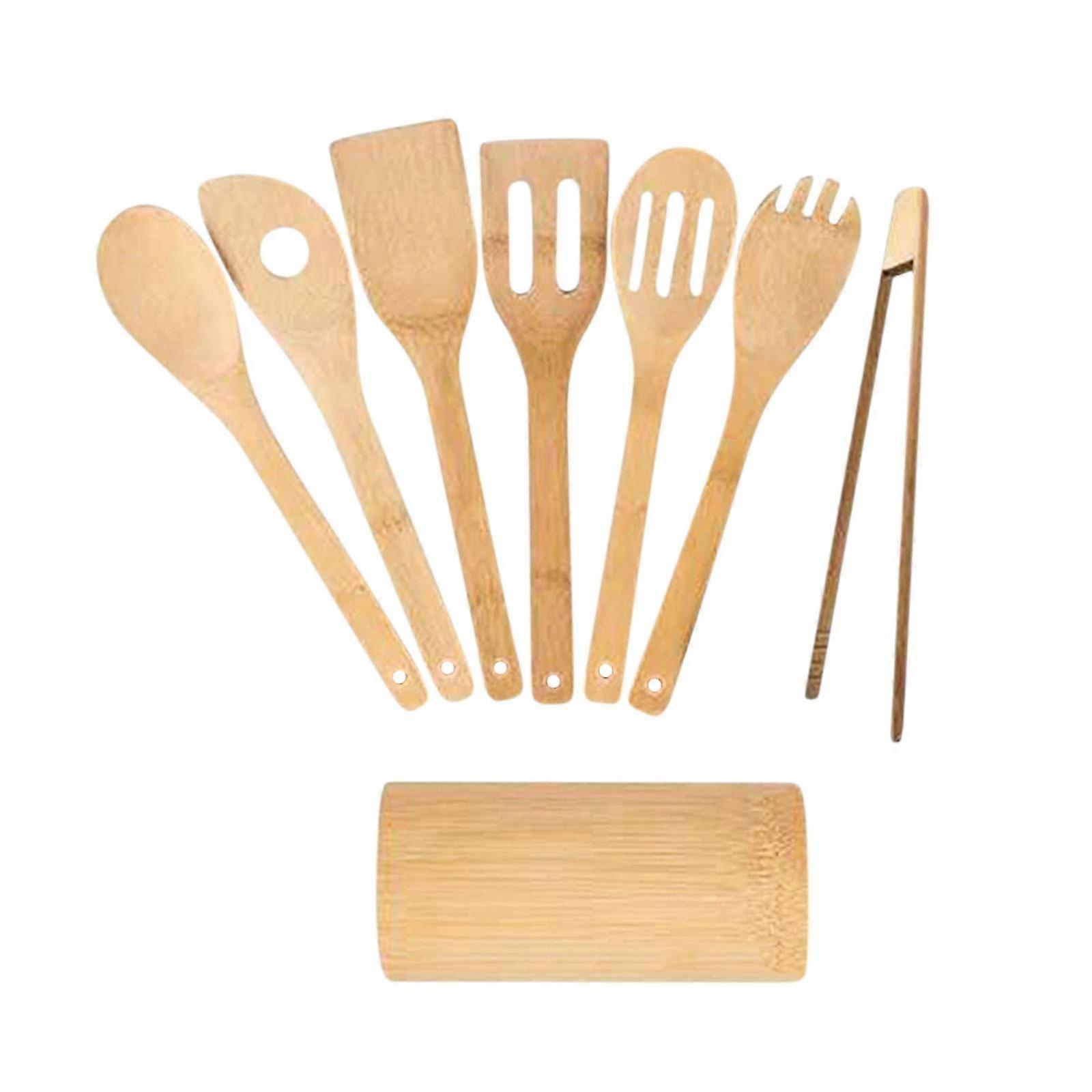 Eight Piece Set Of Cooking Spatulas And Spoons Non Stick Pot Spatulas Kitchen Tools Long Handle EEE 2025