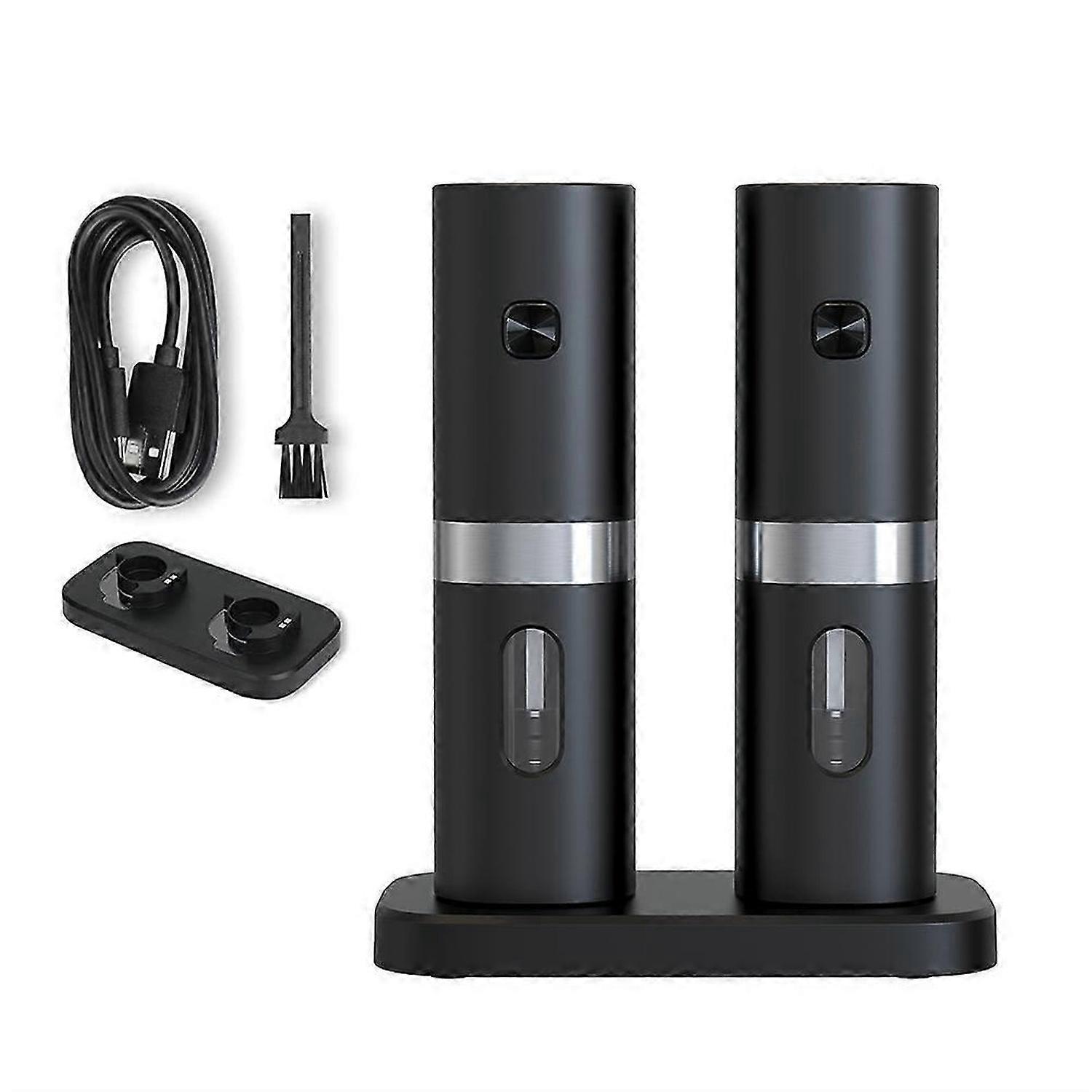 Electric Automatic Salt and Pepper Grinder Set