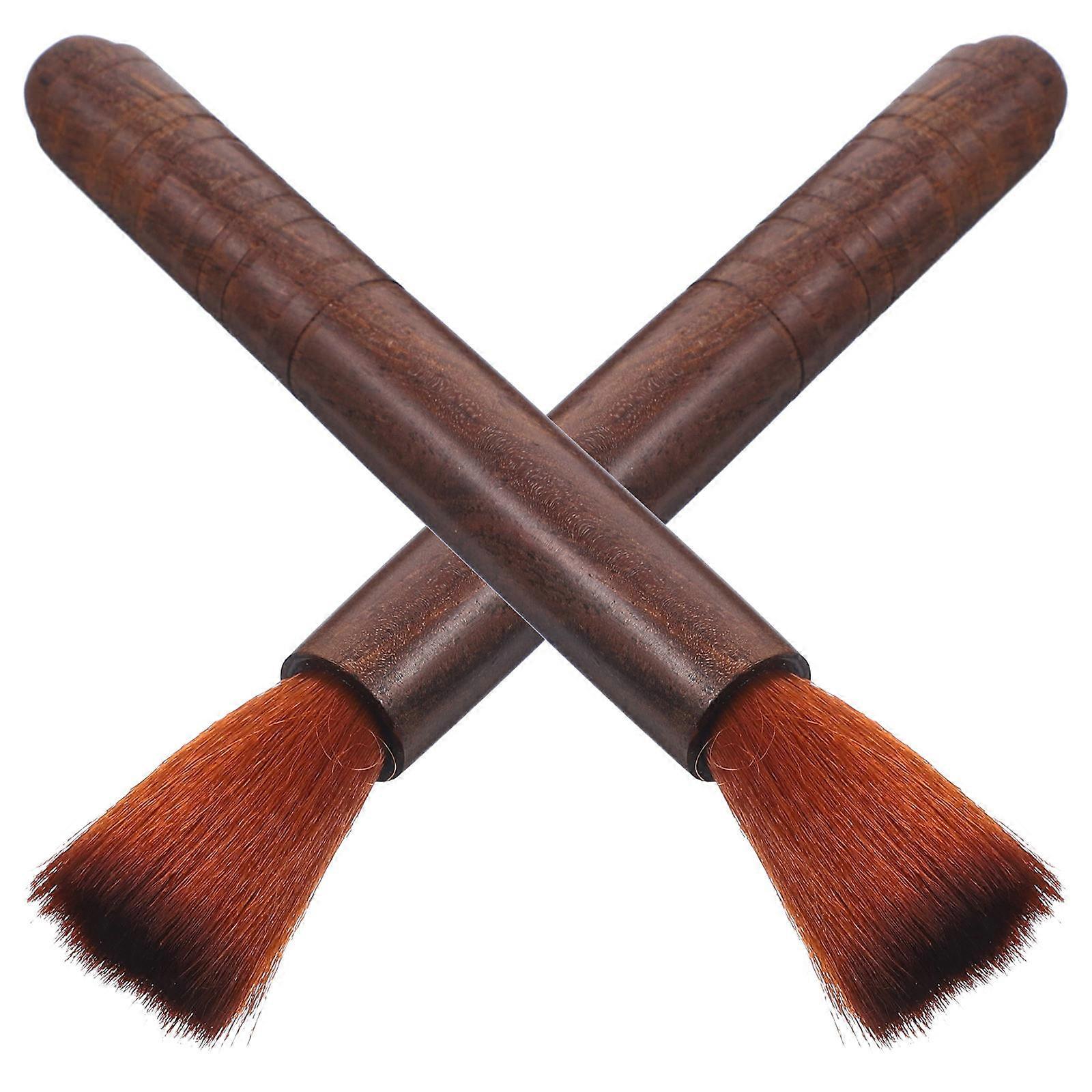 Wood Erhu Cleaning Tools Wool Brush for Cleaning 6Pcs String Instrument Care