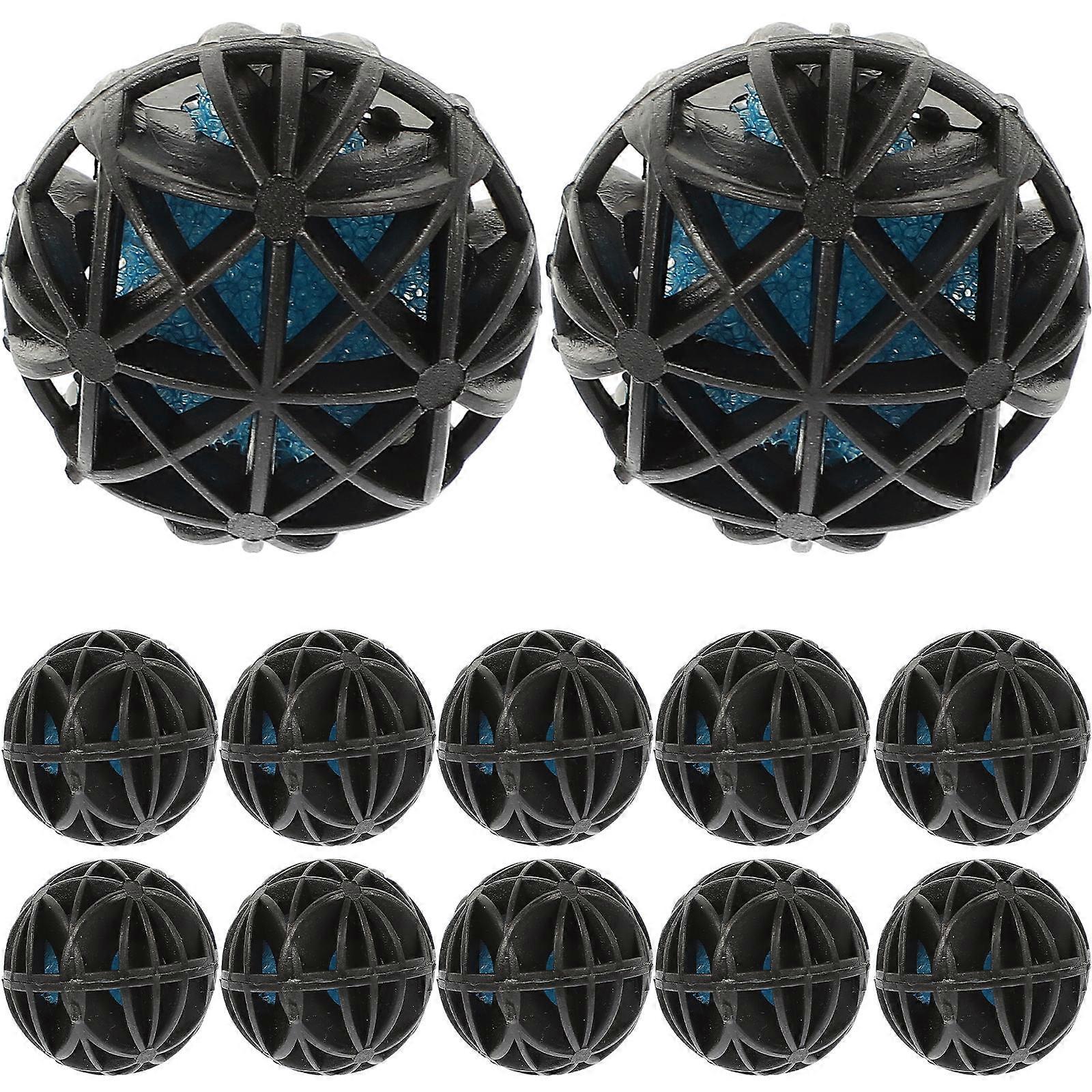 Black Aquatic Bio Balls Practical Filter Balls for Cleaning 1 Bag of Filter Media