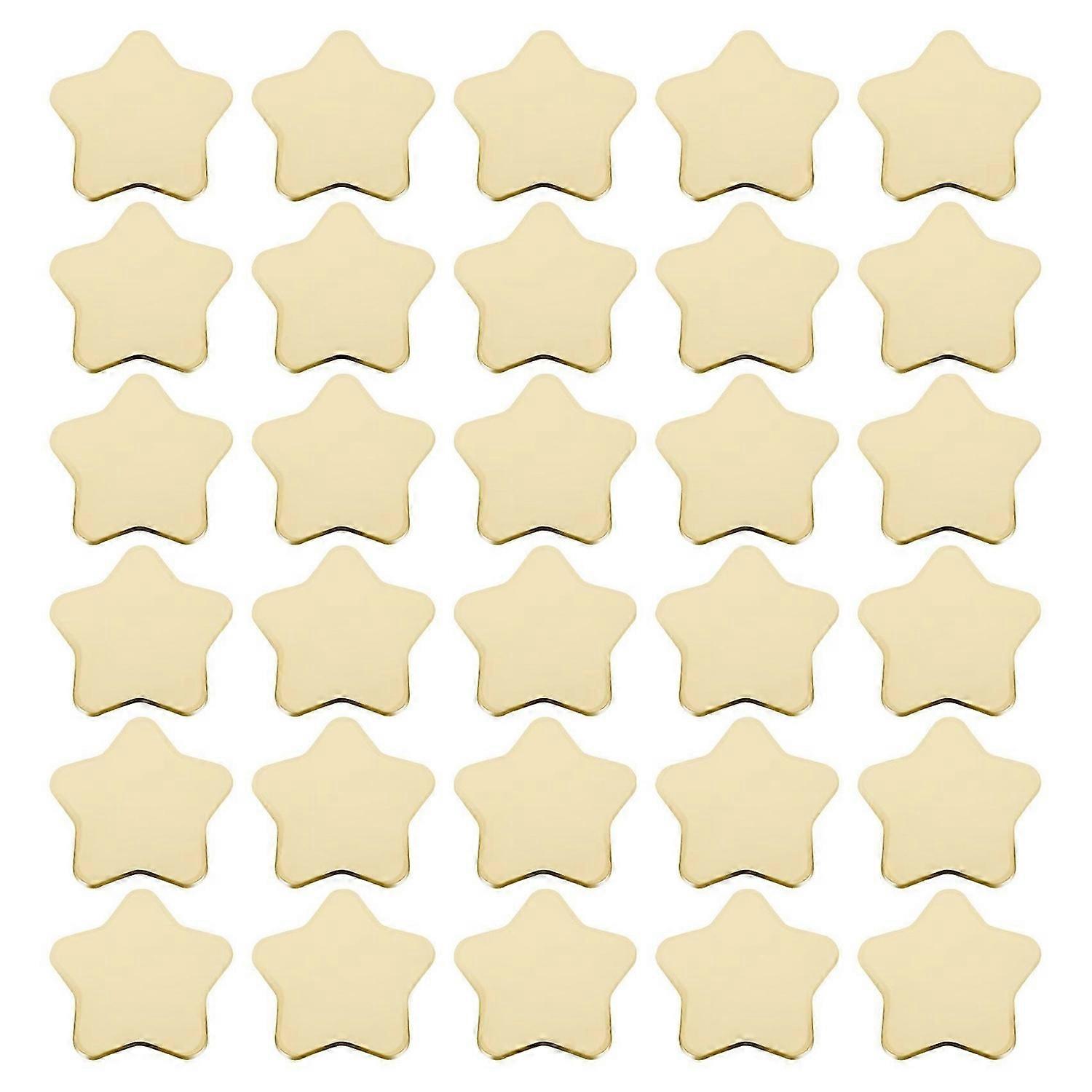 30Pcs Star Shaped Paper Plates Gold Plate Pentagram Dinnerware Plate for Tableware Suppli