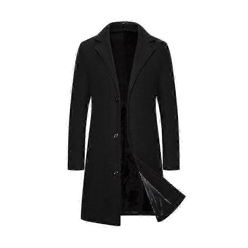 Ανδρική καμπαρντίνα Πέτο Single Breasted Long Peacoat Overcoat