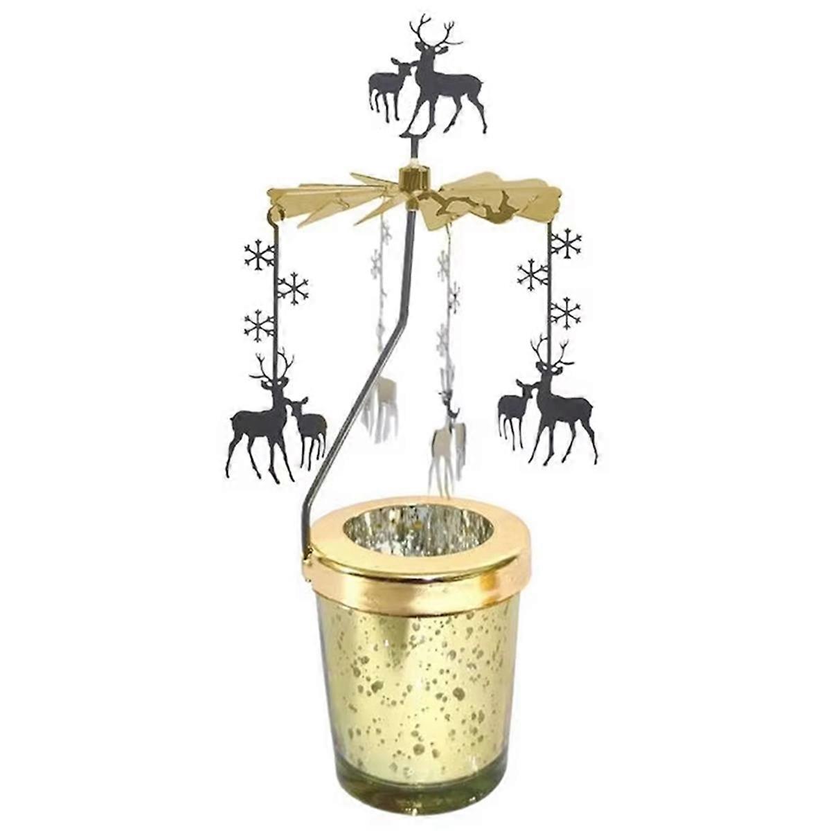Rotating Candle Holder Candlelight Dinner Props,Deer
