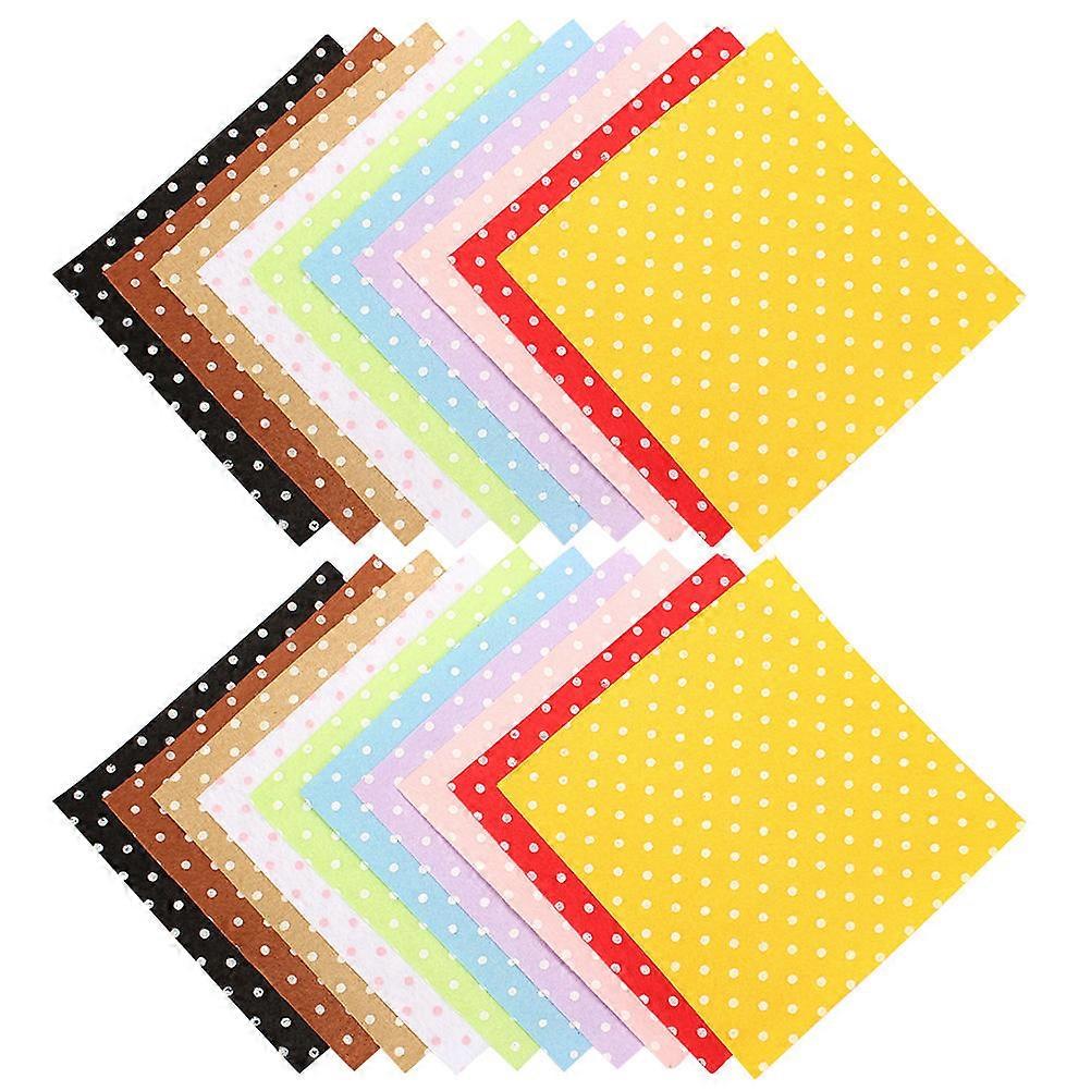 DIY Felt Slices for Kids Craft 20Pcs Assorted Color Dot Pattern