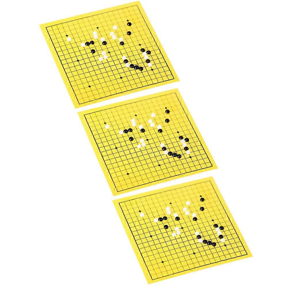 Miniature Chess Model Toy for Display 3Sets Mini Toy Chess with Board