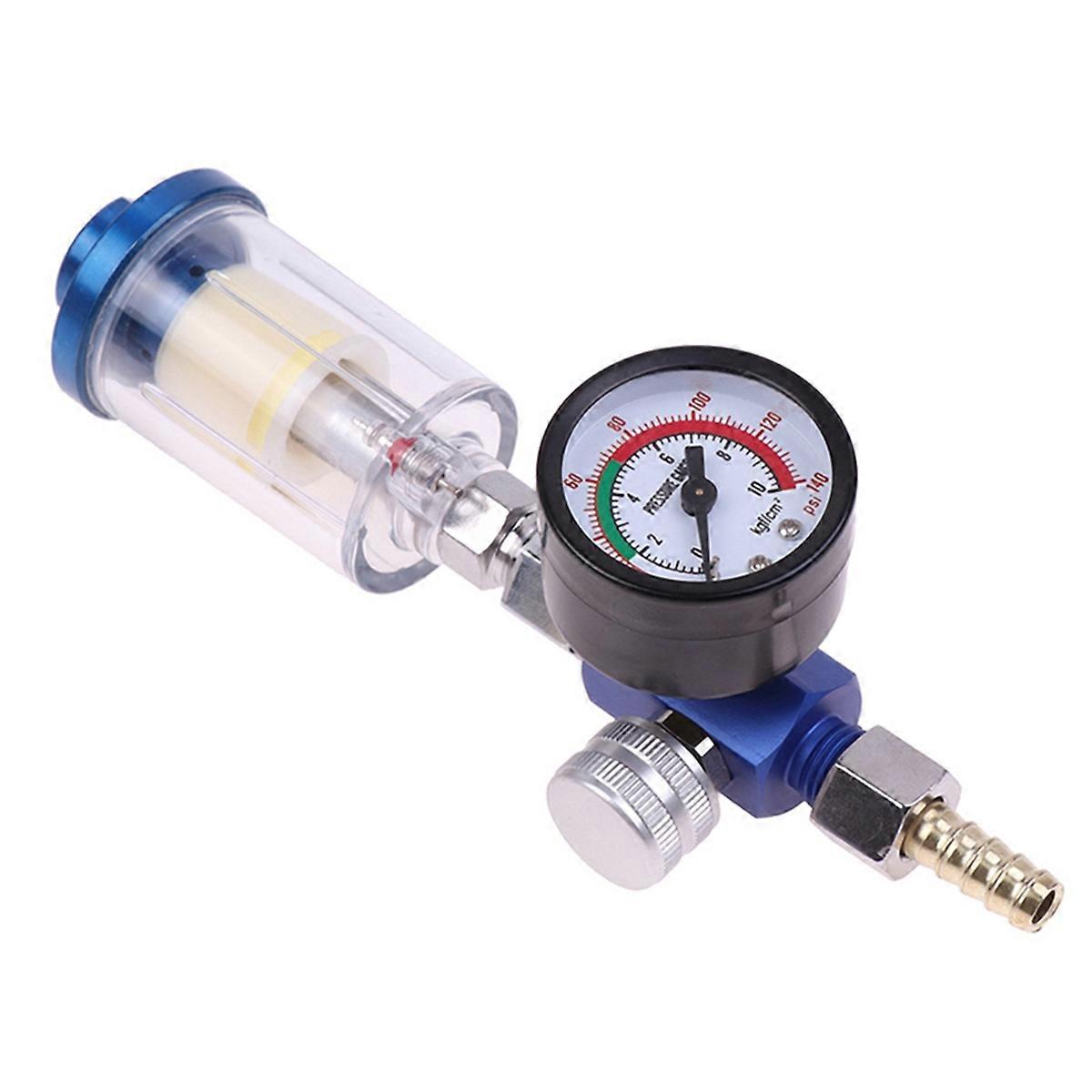 Pneumatic Air Regulator Gauge Water Filter Tool US Adapter
