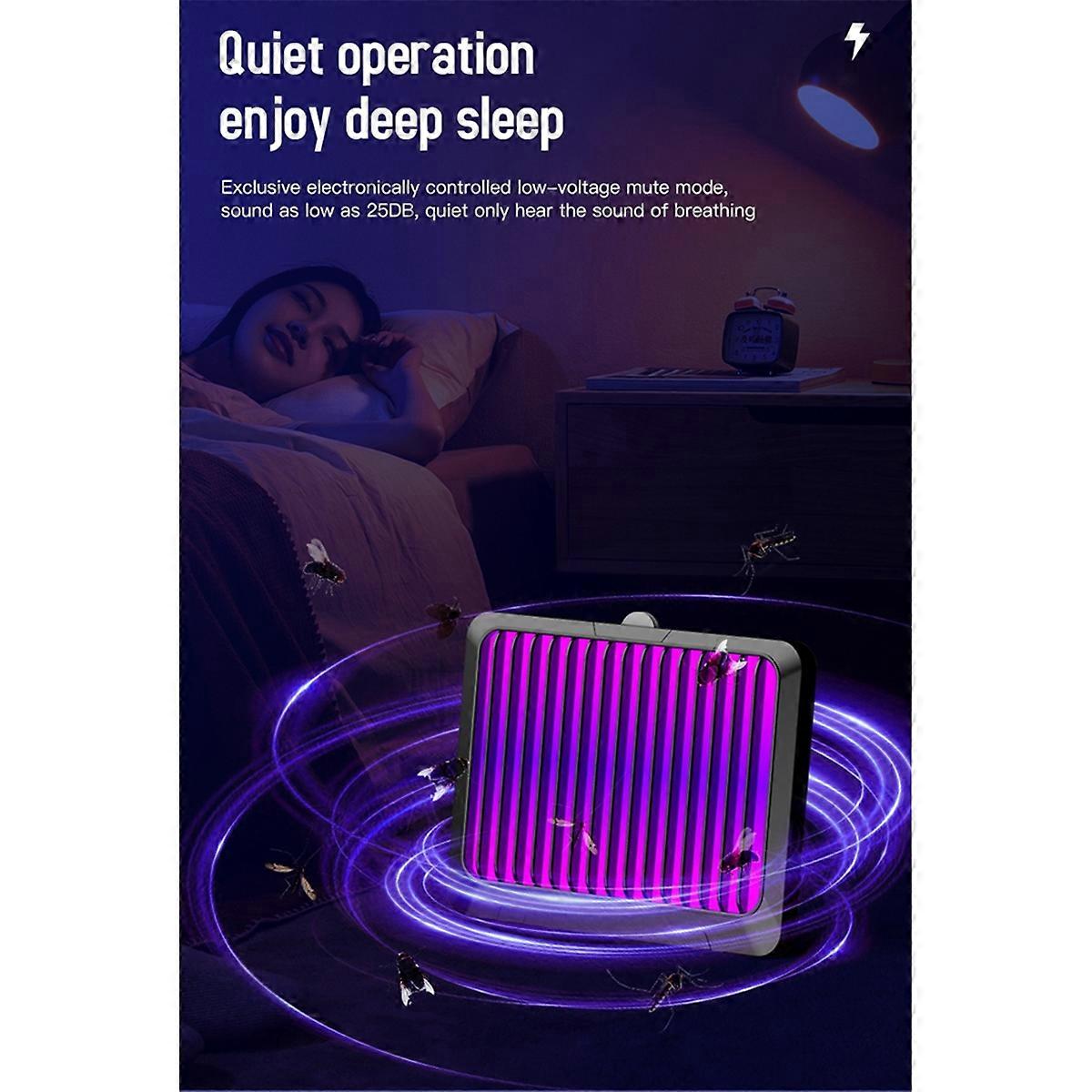 Electronic Sticky Household Mosquito Lamp Eu Plug White