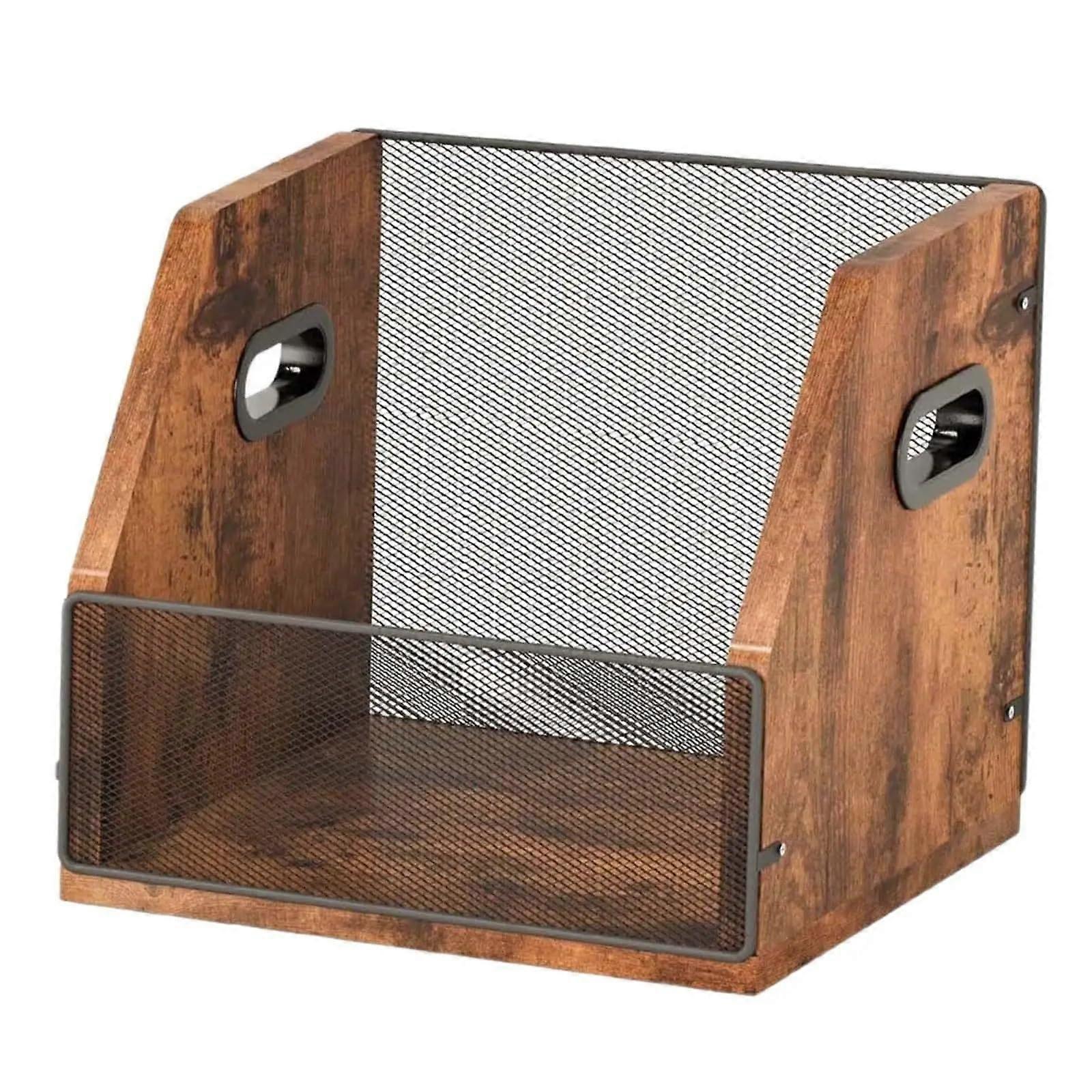 Record Display Rack Compact Tabletop Display Shelf For CD And Record Bookshelf Compatible