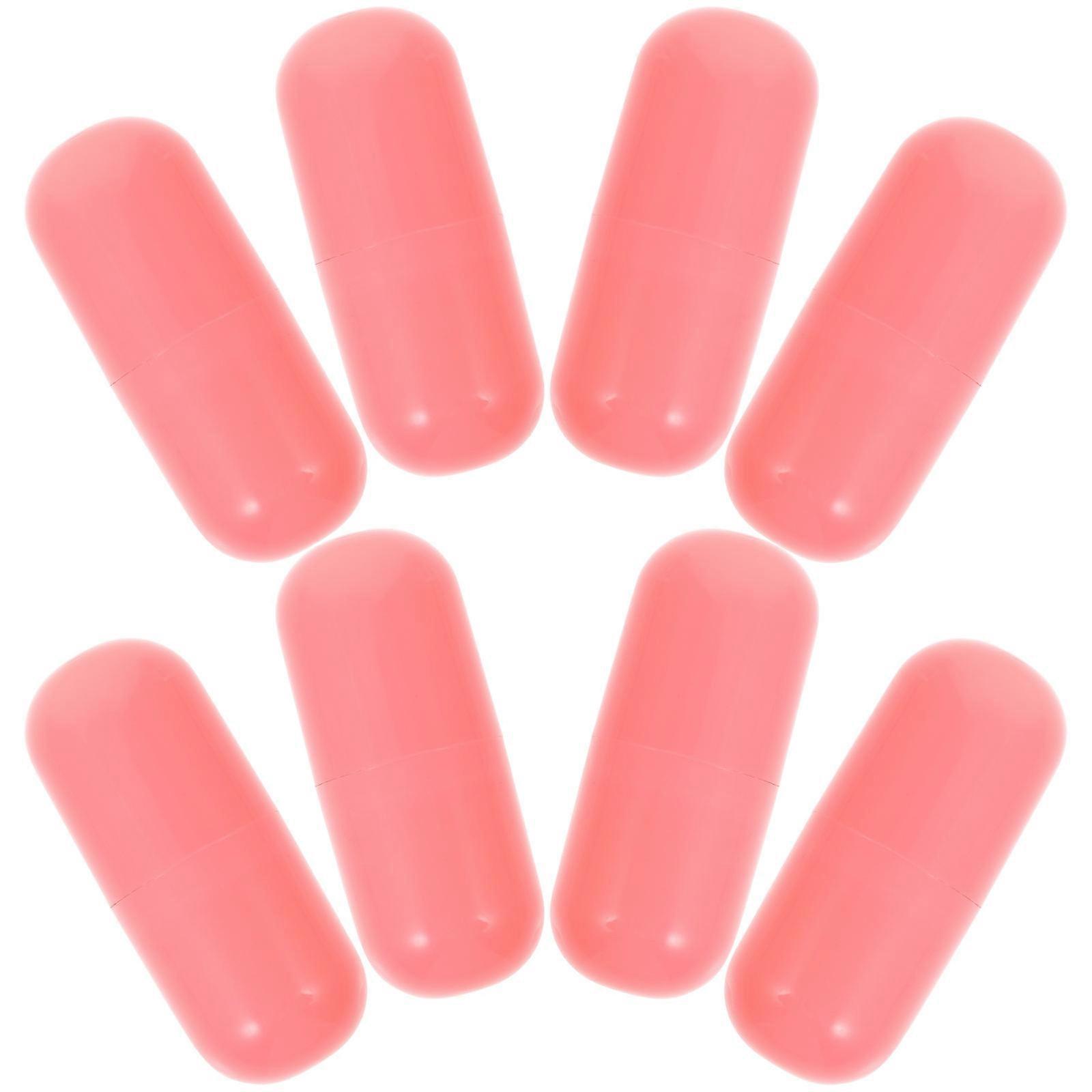 Plastic Empty Capsules for Storage 32Pcs Watermelon Red Mini Lipstick Tubes