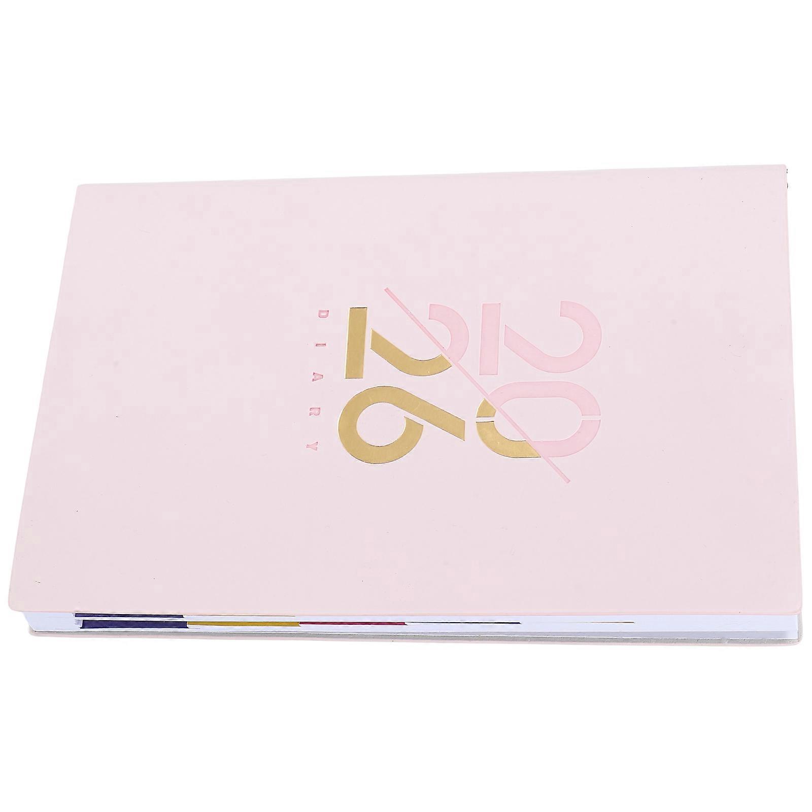 Daily Task Planner Notebook for Work 2Pcs Pink Faux