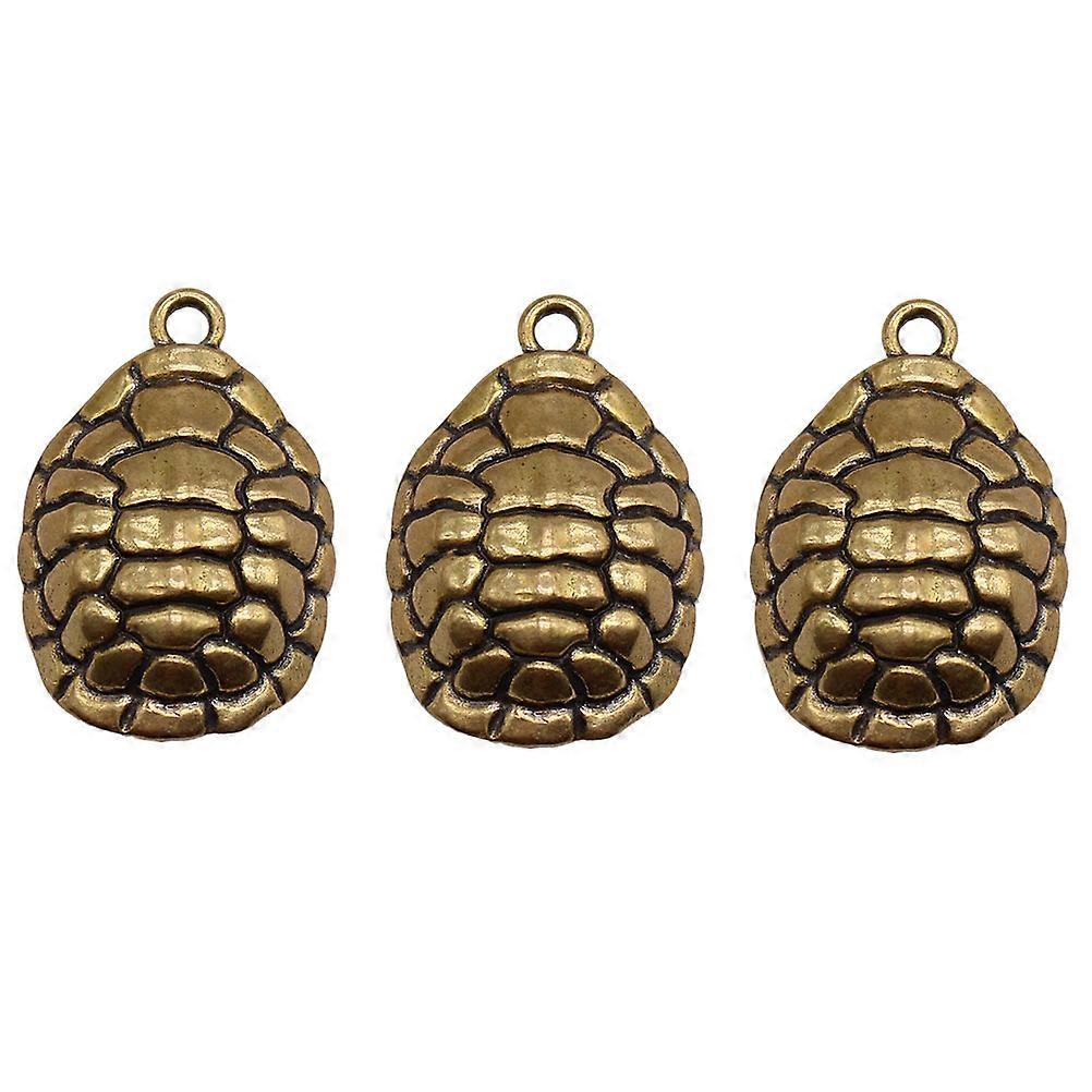 Small Copper Pendant Turtle Shell Craft for Home Hanging 18Pcs Ornaments