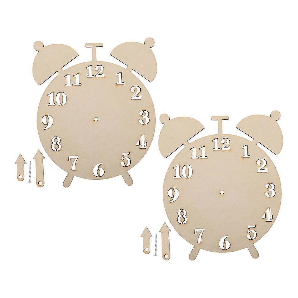 Toy Clock for Toddlers Wooden Replacement Parts for DIY 4Sets