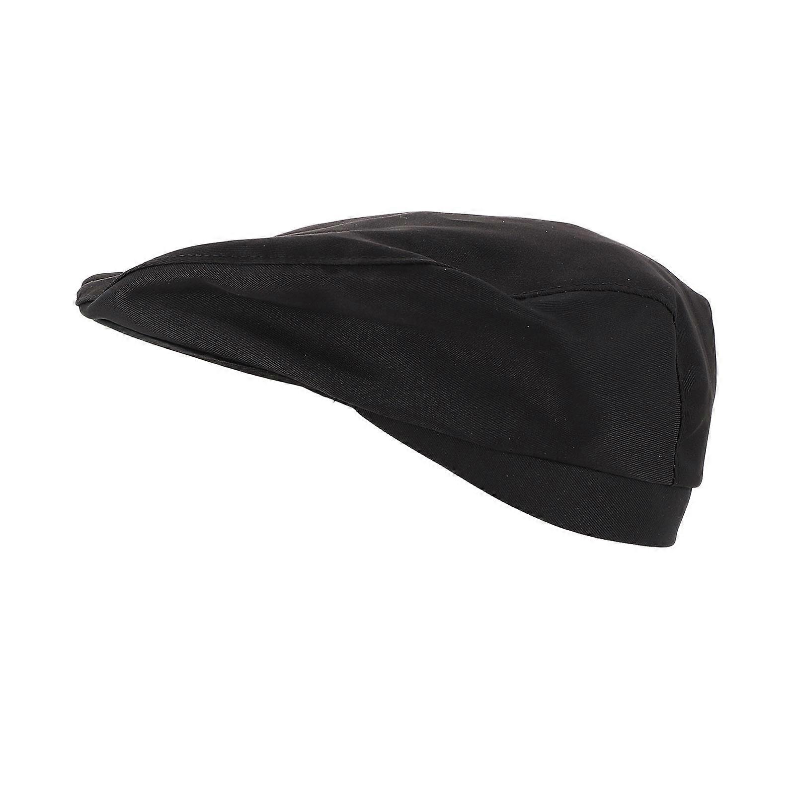 Black Cotton Chef Hat for Wearing 2Pcs Chef Hat