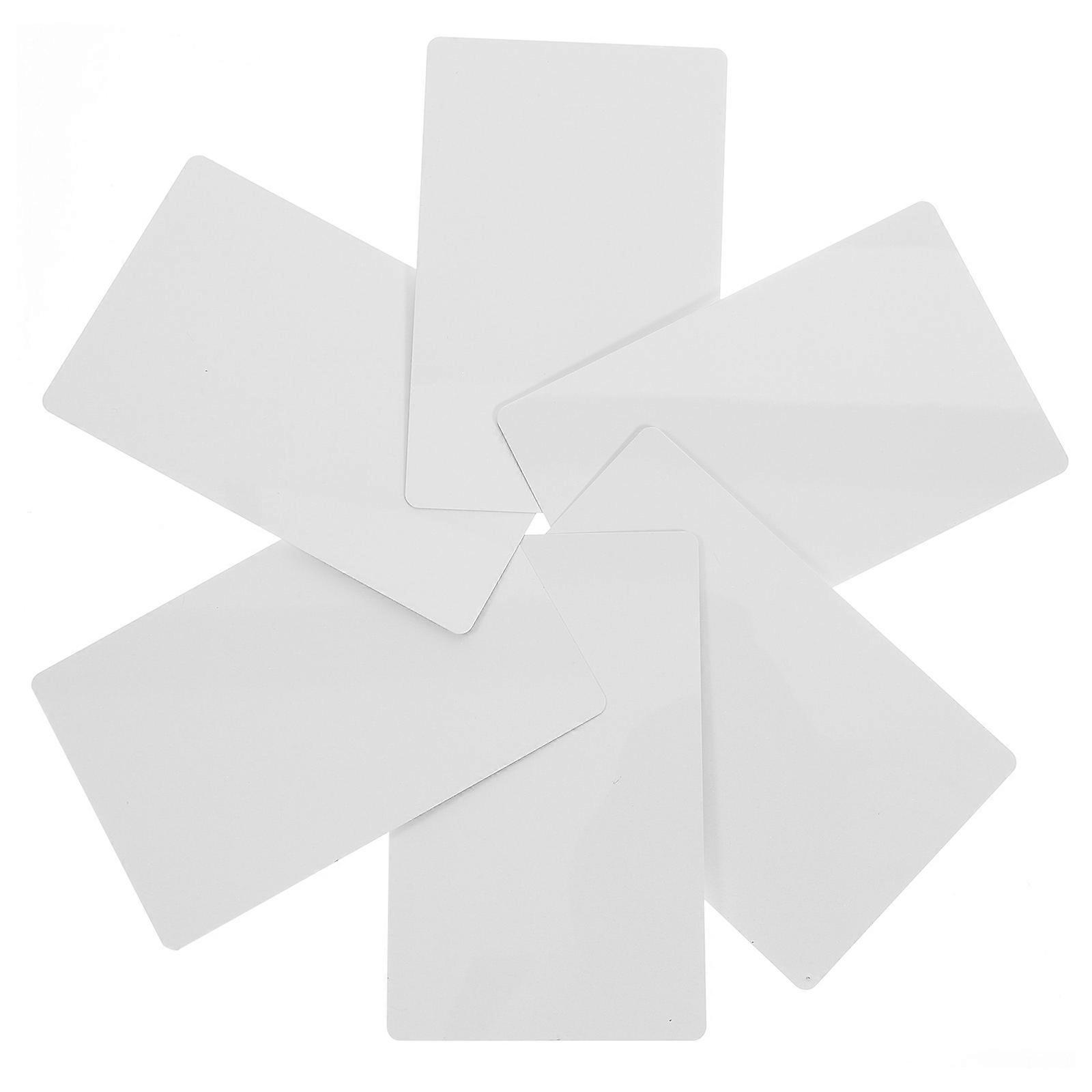 Thick Blank Metal Cards Sublimation Business Cards Crafted For Companies Rectangle White 100Pcs