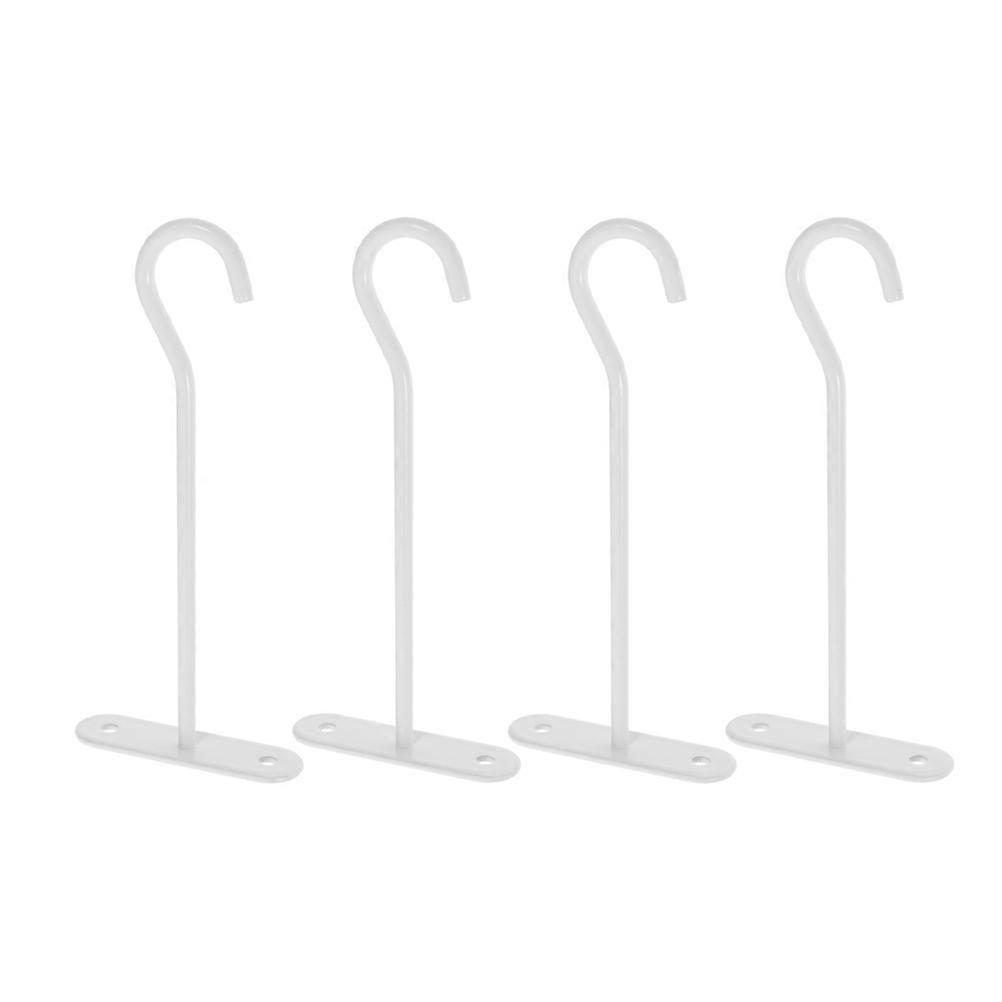 Ceiling Hooks for Hanging Plants Metal Plant Hooks with 8Pcs White Iron