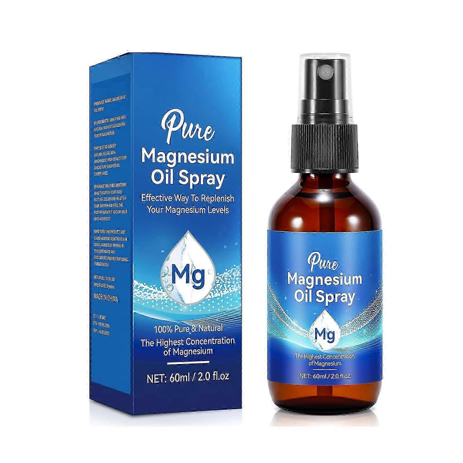 マグネシウムオイルスプレー、ピュアマグネシウムオイルスプレー、100%ピュアナチュラルマグネシウムオイルスプレー