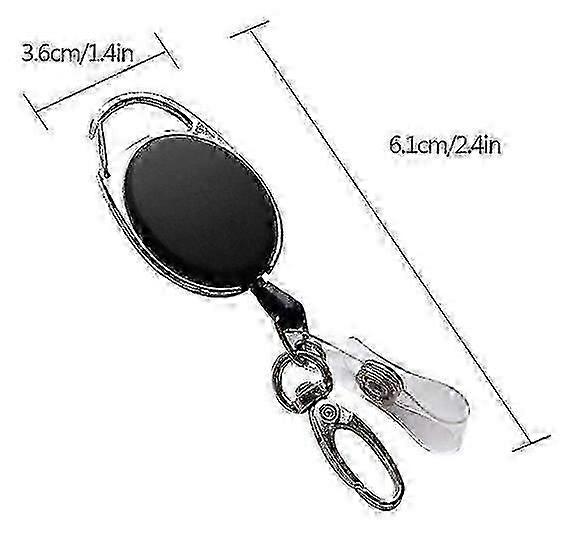 سلاسل المفاتيح4 قطع سلاسل مفاتيح قابلة للسحب بكرات شارة قابلة للسحب حامل شارة قابل للسحب مع زنبرك مقوى وخدمة شاقة