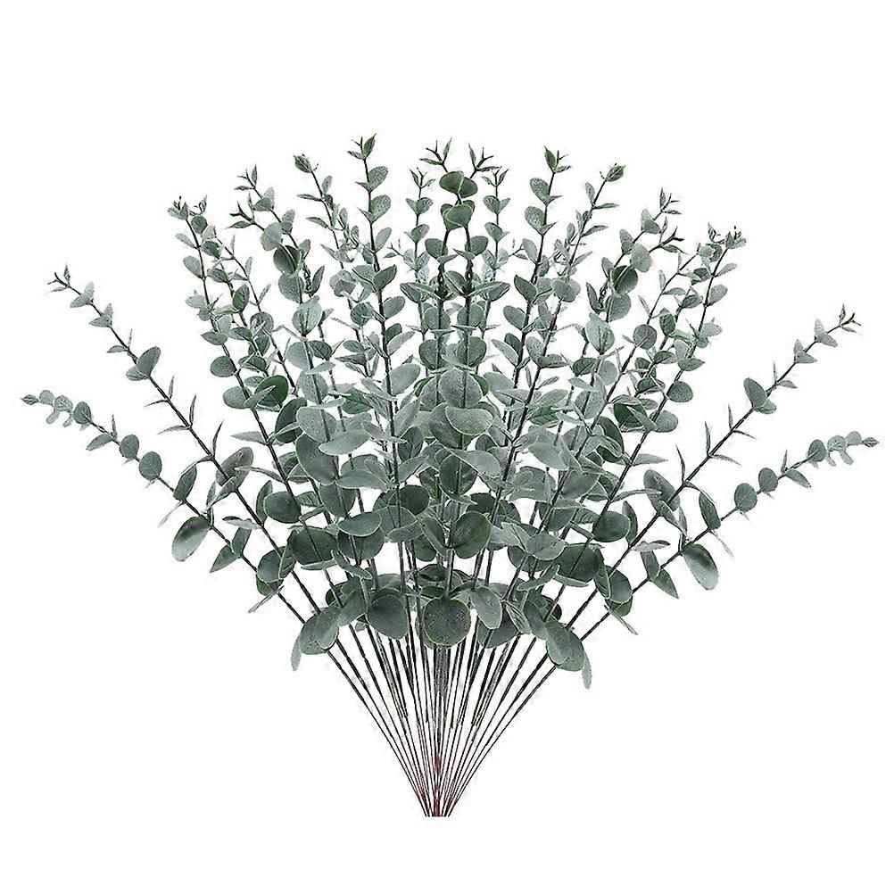 Artificial Eucalyptus Leaf Decorative Faux Eucalyptus for Decor 48Pcs