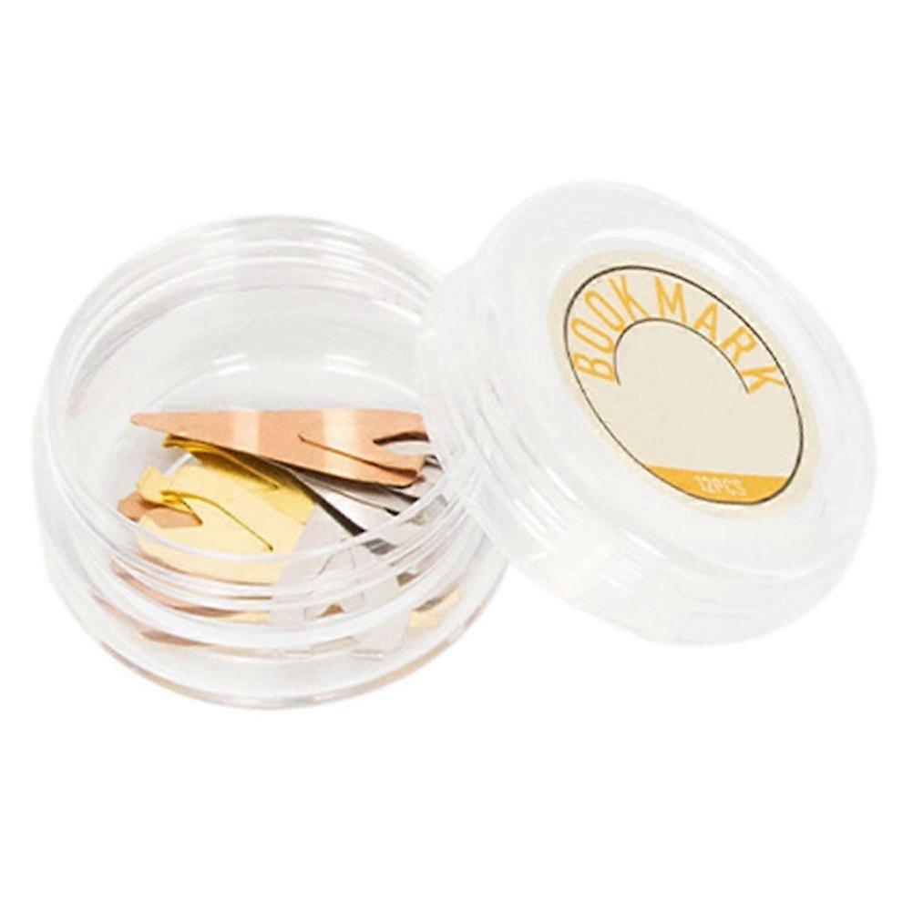 Creative Metal Reading Bookmark Students Bookmarks for Decoration 24Pcs Assorted Color