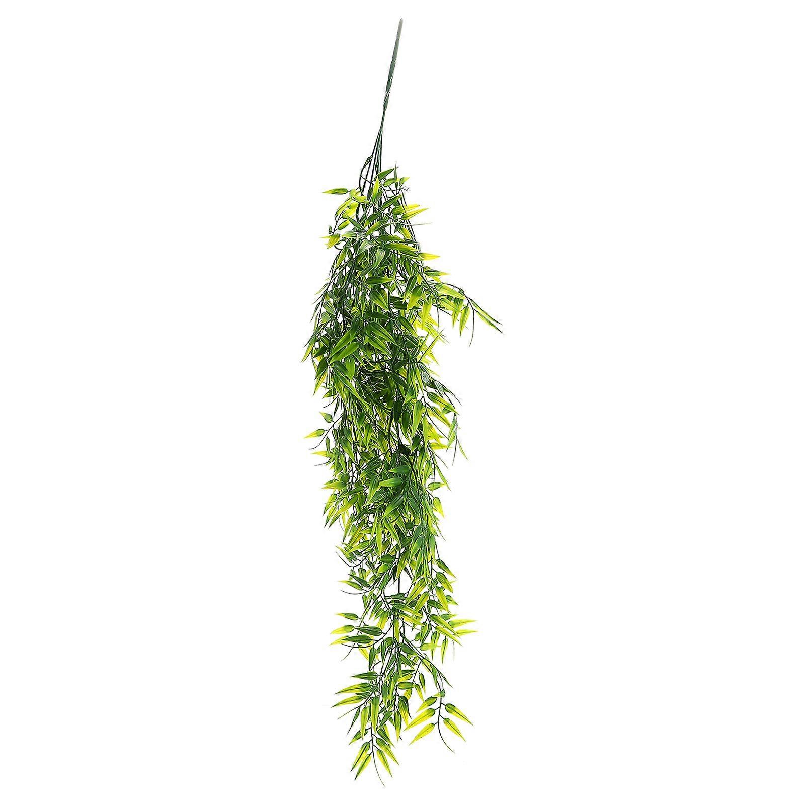 Artificial Hanging Plants Plastic Hanging Vine for Decor 3Pcs Green