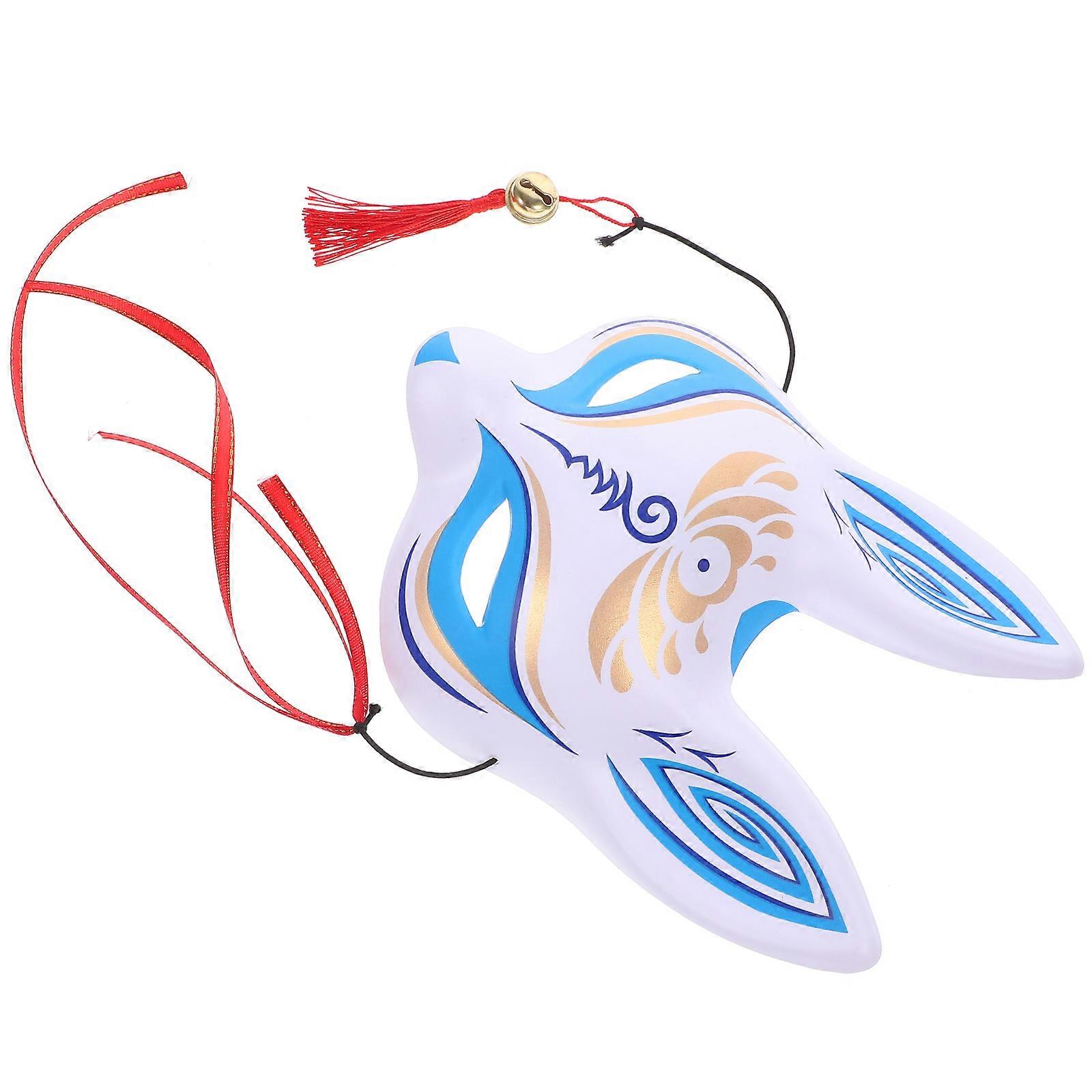 Cosplay Party Fox Mask Japanese Style Half Face Assorted Color 21.20X17.00X4.80CM Masquerade 1Pcs