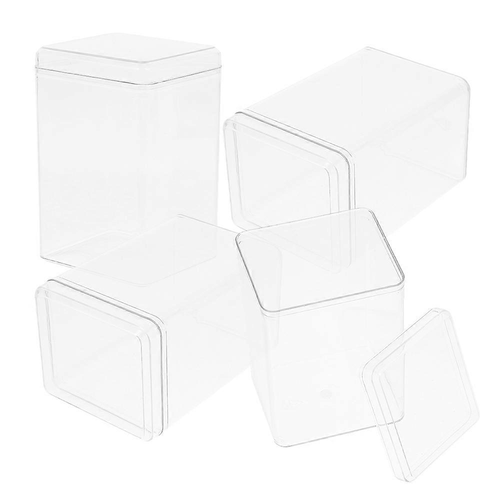 Figurine Model Storage Box for Display 16Pcs Transparent Doll Display Cases