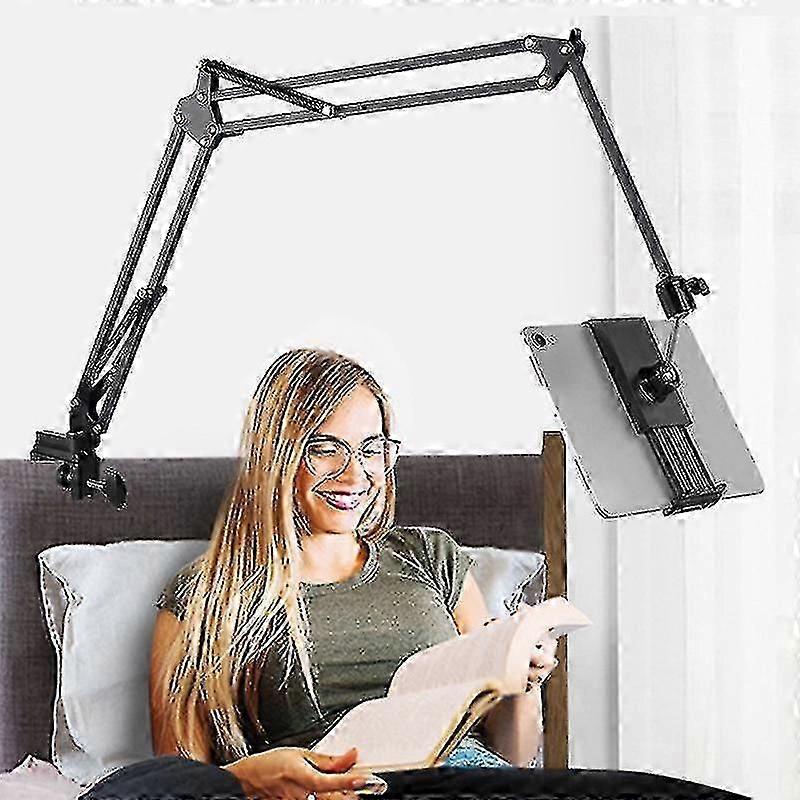 Tablet Holder For Bed, Adjustable And Foldable With 360 Degree Rotation For Tablet