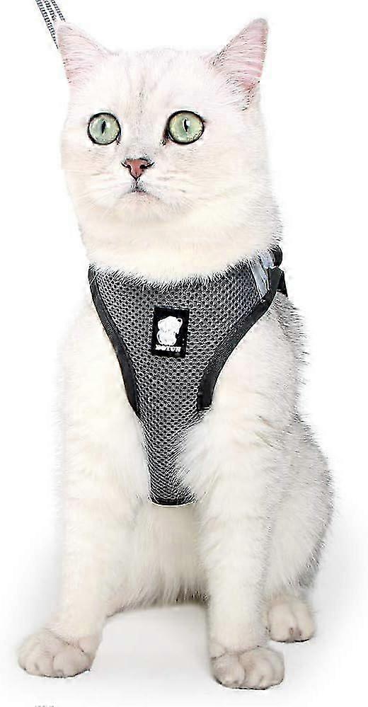 Cat harness and leash Ultralight for escape protection Adjustable soft
