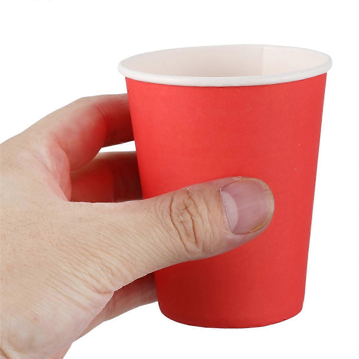 20x Paper Cups Solid Colours Birthday Catering Red