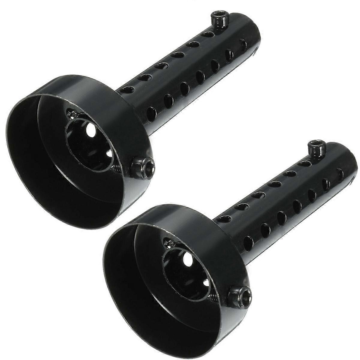 2Pcs 60mm Universal Motorcycle Exhaust Can DB Killer Muffler