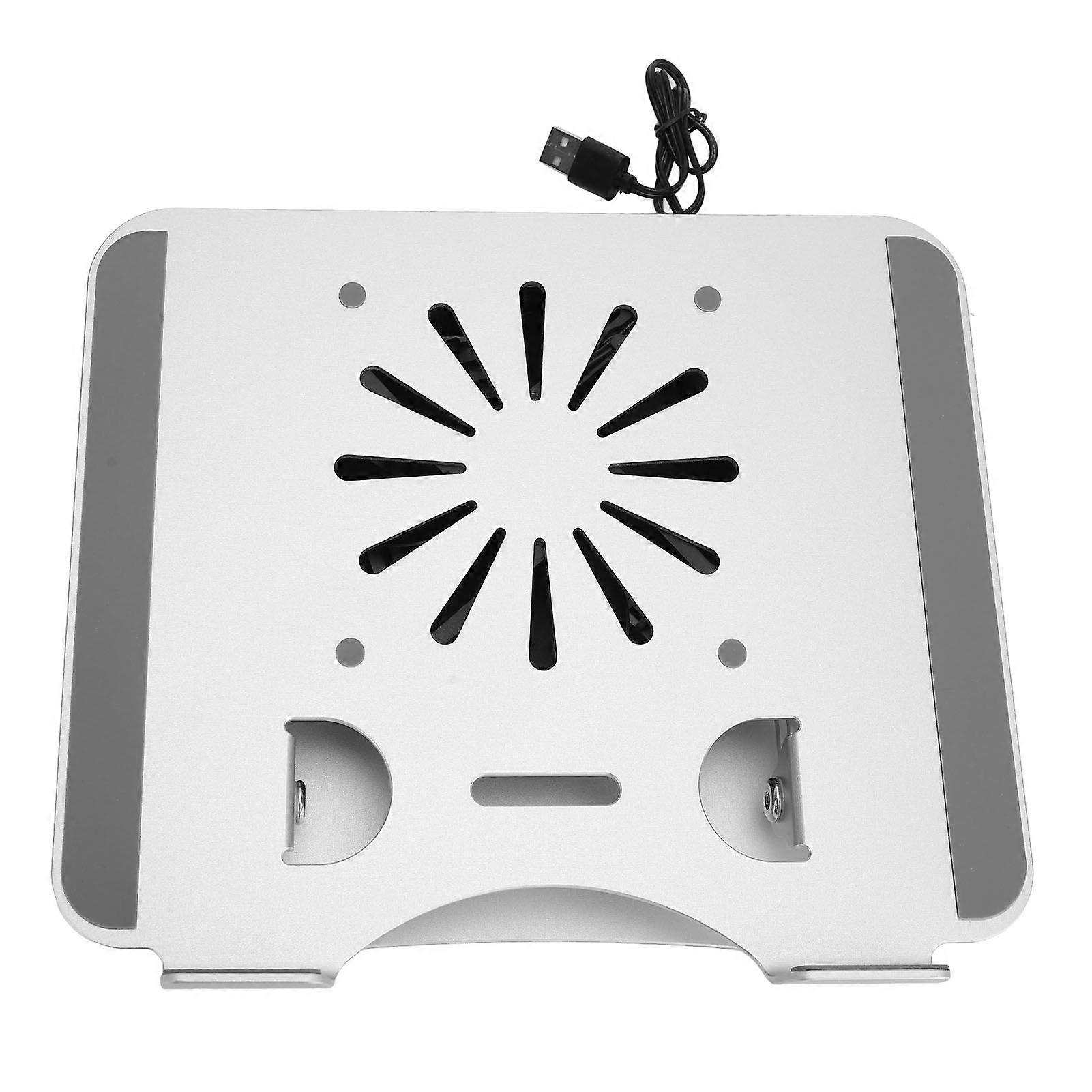 Laptop Cooler Stand 17in Aluminum Alloy Elevatable Foldable Portable with USB Base Fan