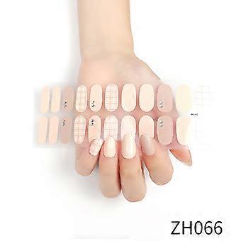 Double Row Nail Polish Film, 3D Hot Stamping Nail Art Stickers, Instagram Style Full Nail Stickers for Personal Use or Gift