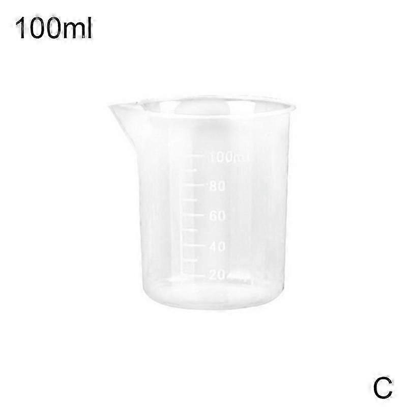 25-500ml Small Measuring Cup Transparent Jug Tool Kitchen Beaker Plastic U2W