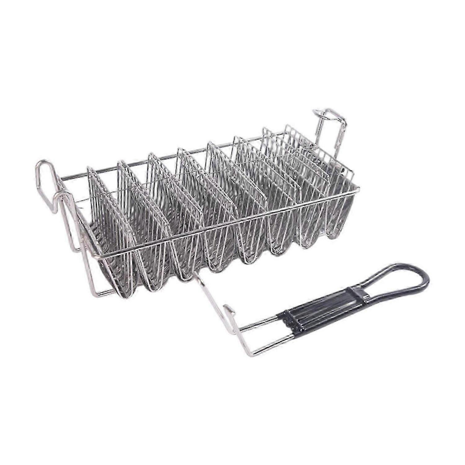 Taco frying tool for kitchens - sturdy shell fry basket