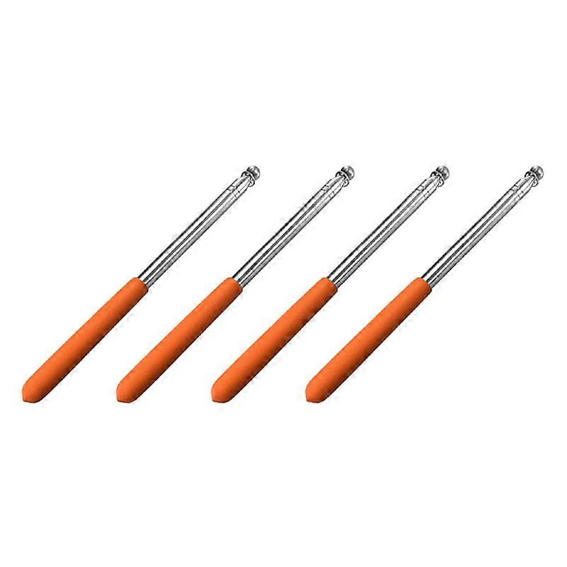 Telescopic Handheld Flagpoles, Stainless Steel Extendable Portable Guide Flag Pole for Tour Guides Teacher Pointer A