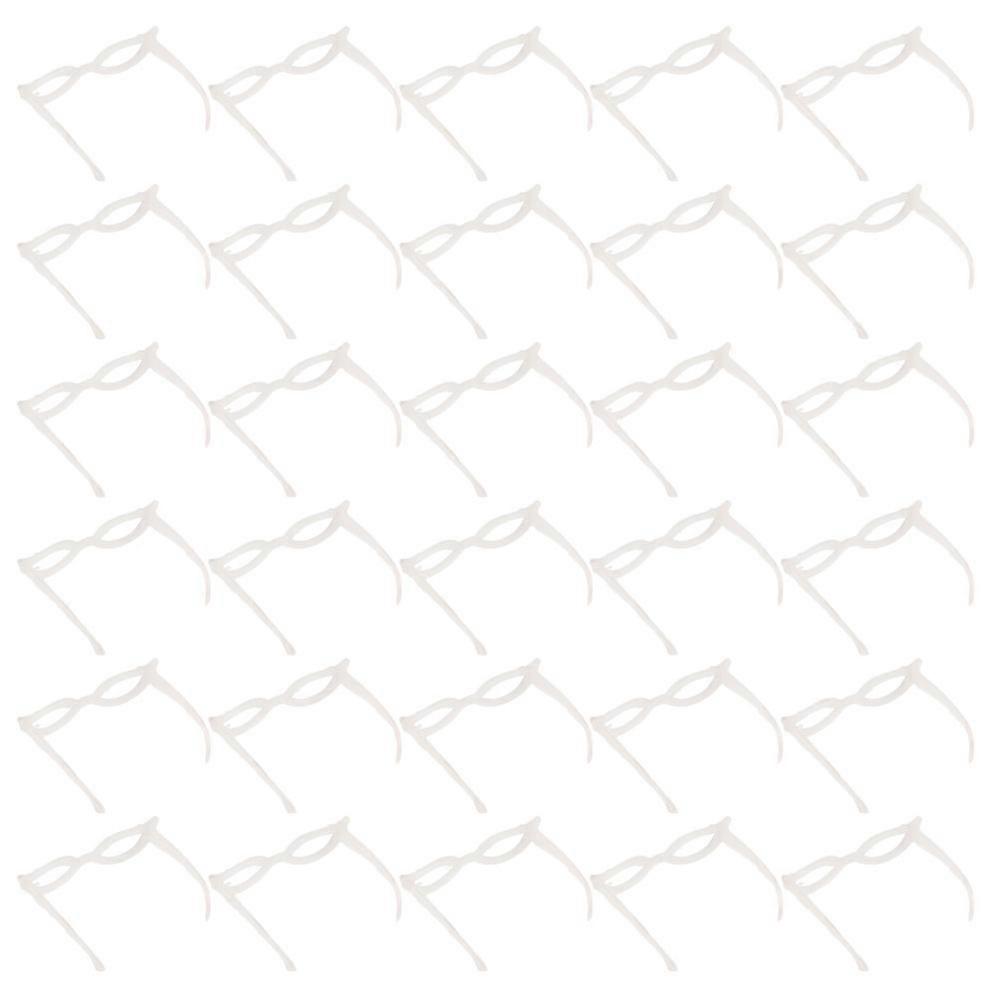 Mini Glasses Plastic Doll Glasses for Decor 300Pcs White Tiny Props