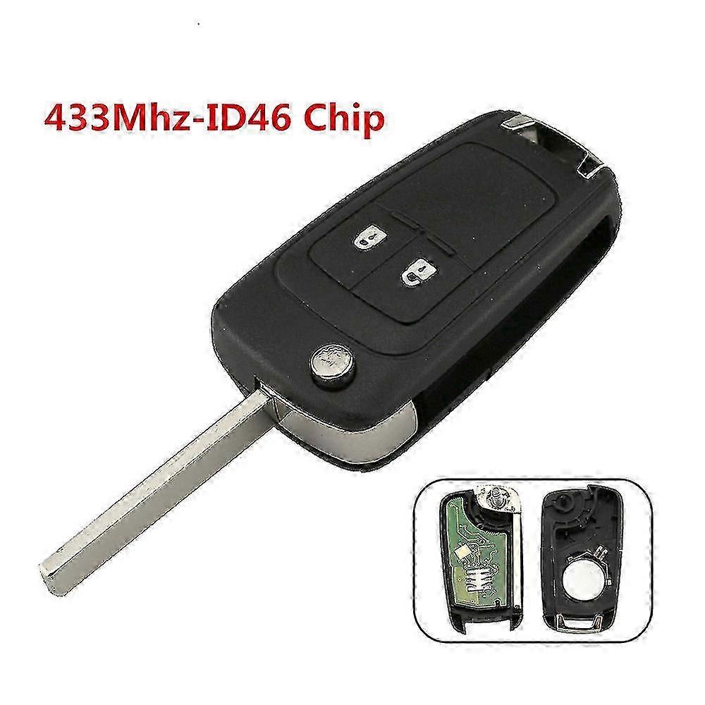 433Mhz 2/3 Buttons Car Remote Key Transponder Chip ID46 For Opel Vauxhall Astra J Corsa E Insignia Zafira C 2009-2016 26s