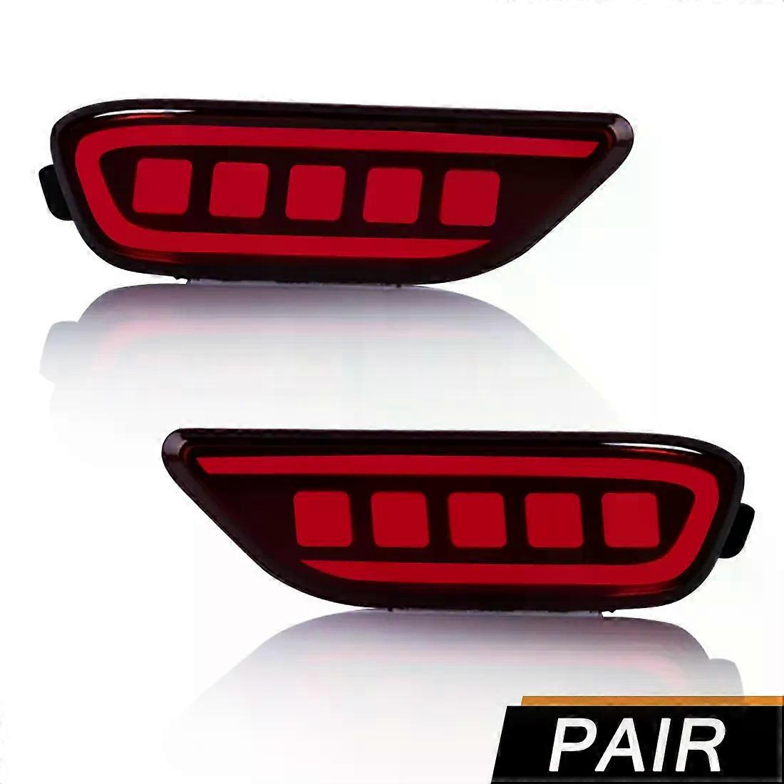 Apply LED Rear Bumper Reflector Lights For Chevrolet Captiva 2008 2009 2010 2011 2012 2013 2014 Brake Warning Dynamic Turn Signal Lamp