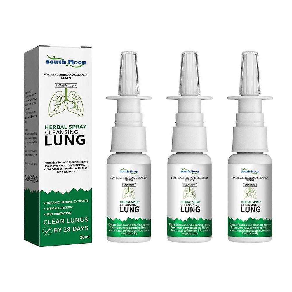 3pcs תרסיס ניקוי צמחי לניקוי רעלים למעשנים גודש באף שקוף תמיסת אנטי נחירות עצור תרסיס להקלה על נחירות