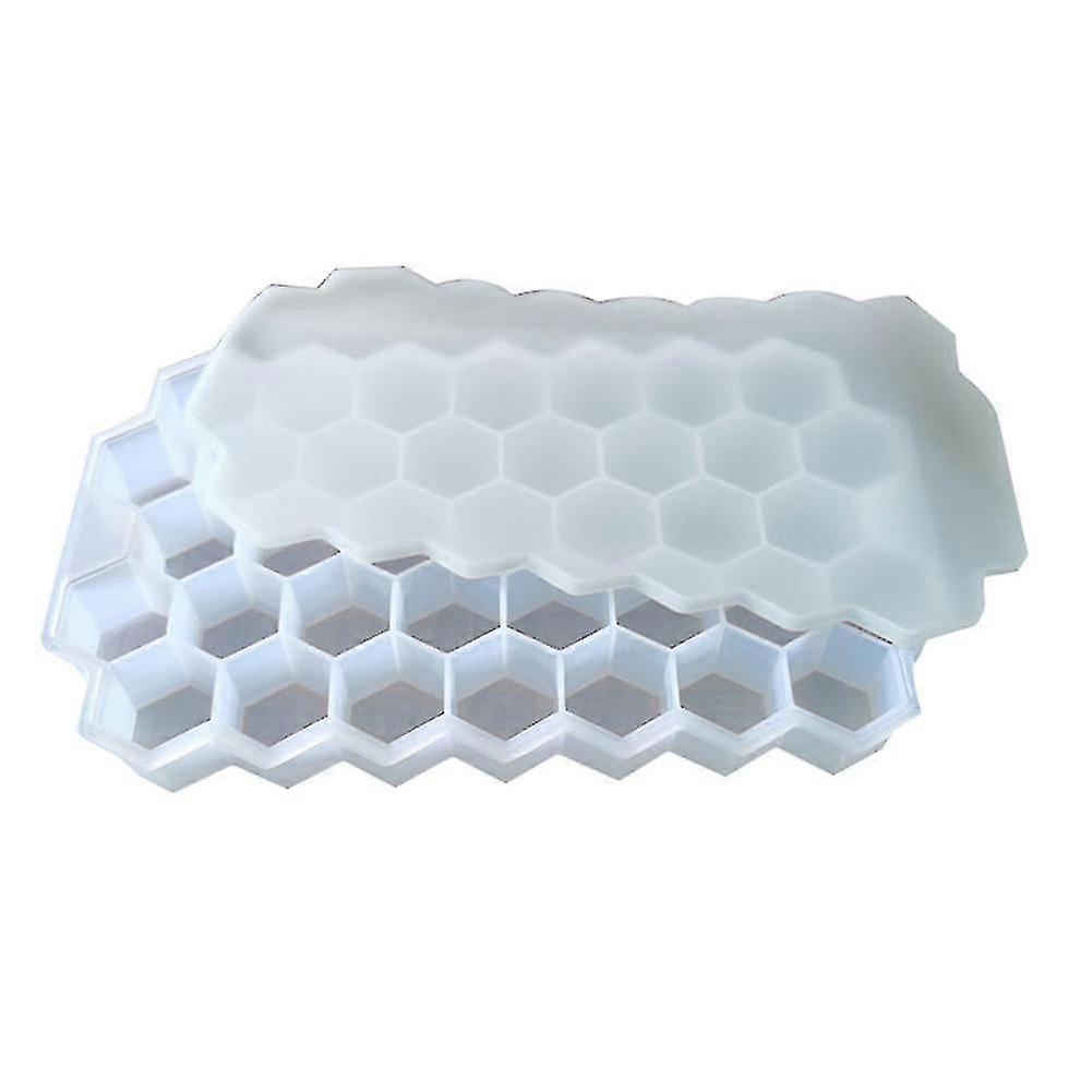 Bikube form Ices Cubes Bakke 37 Cubes Silikone Ices Mold Maker med låg