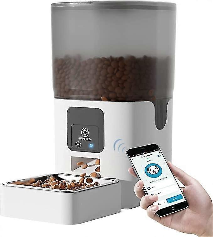 Automatic Cat Feeder With App Control, 2.4g Wifi Enabled Smart Dry Food Dispenser, Detachable Pet Feeder